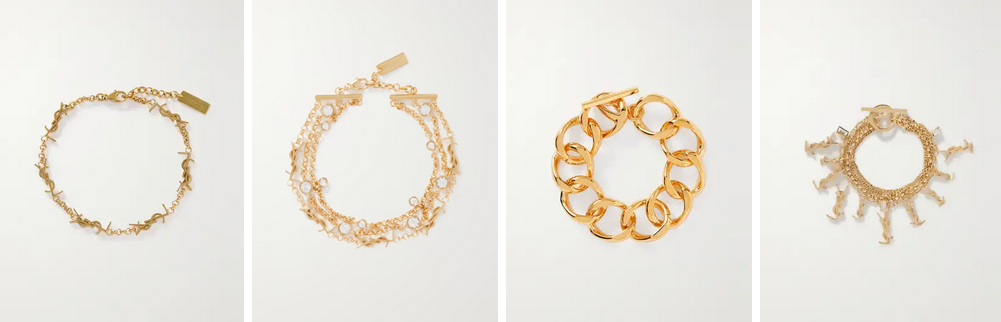 YSL Gold-tone bracelets