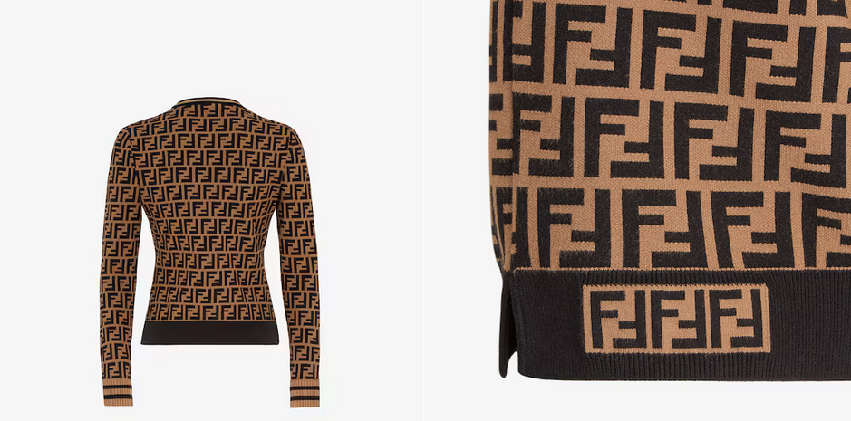 Fendi FF motif sweater