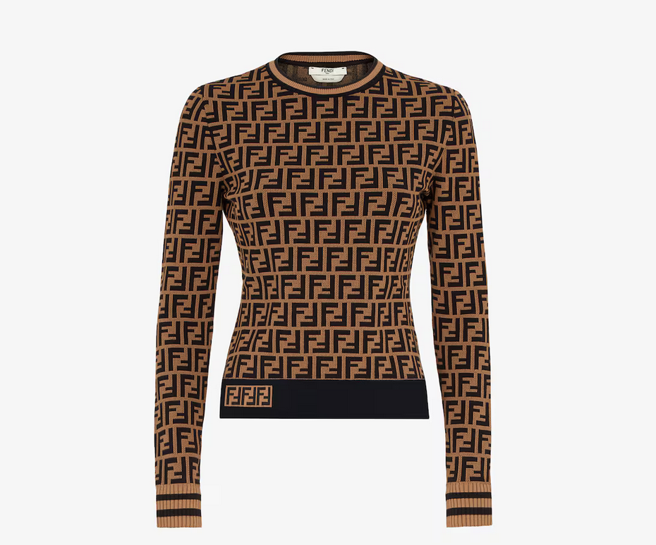 Fendi FF motif sweater