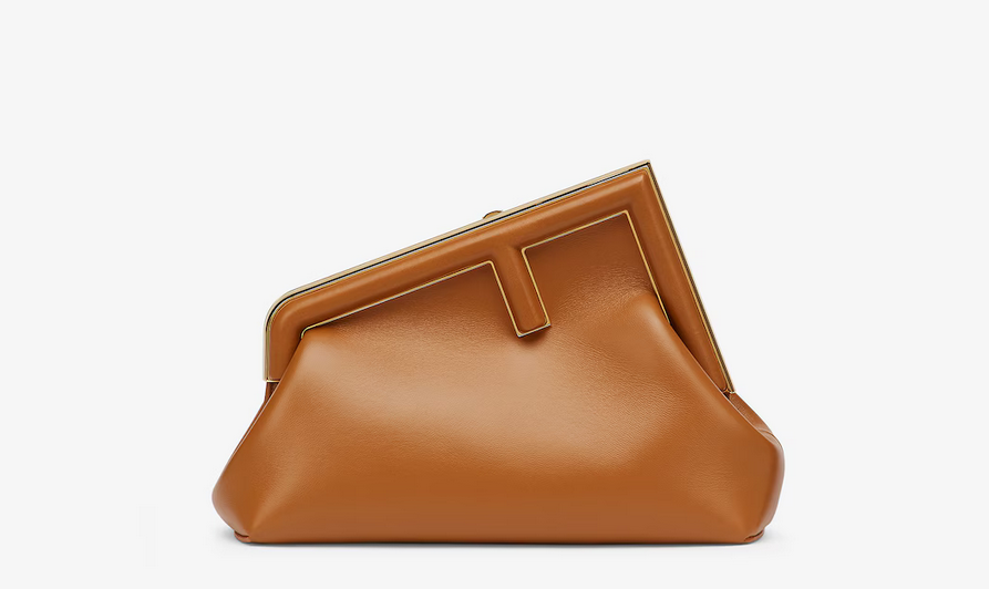 Fendi First Small Brown leather bag